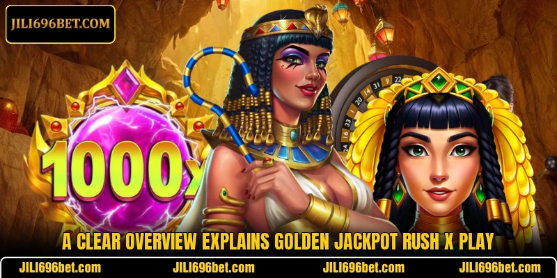 A clear overview explains Golden Jackpot Rush X play
