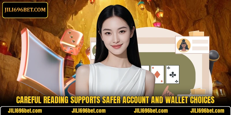 Careful reading supports safer account and wallet choices