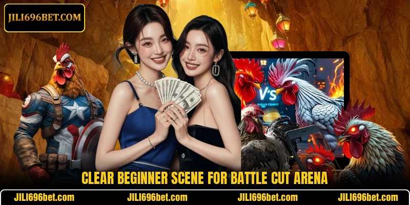 Clear beginner scene for Battle Cut Arena