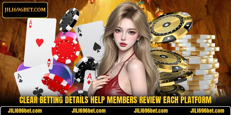 Clear betting details help members review each platform