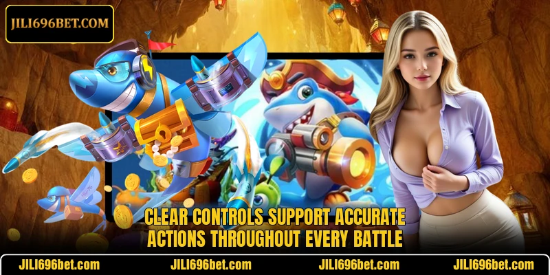Clear controls support accurate actions throughout every battle