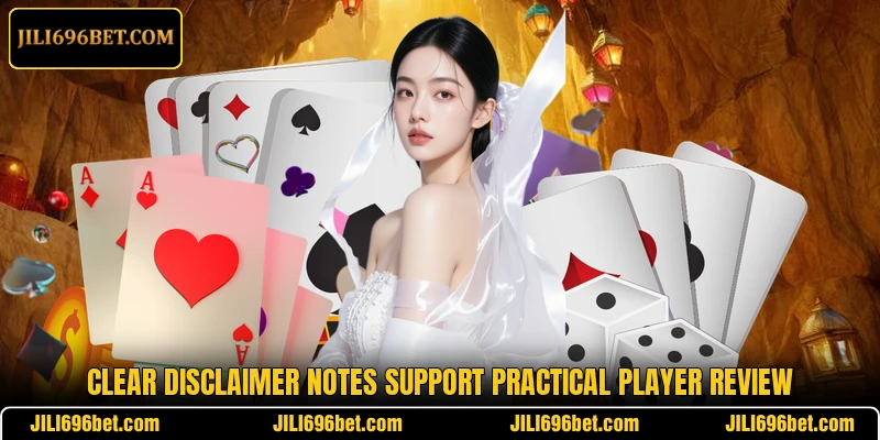 Clear disclaimer notes support practical player review
