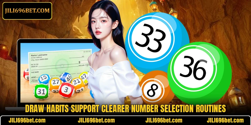 Draw habits support clearer number selection routines