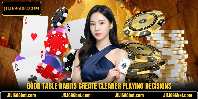 Good table habits create cleaner playing decisions