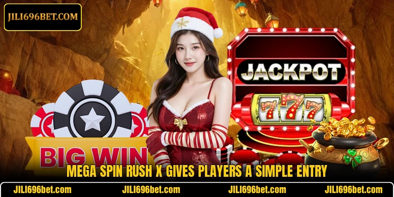 Mega Spin Rush X gives players a simple entry