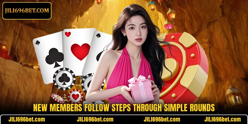 New members follow steps through simple rounds