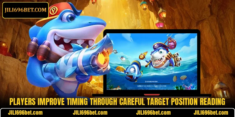 Players improve timing through careful target position reading