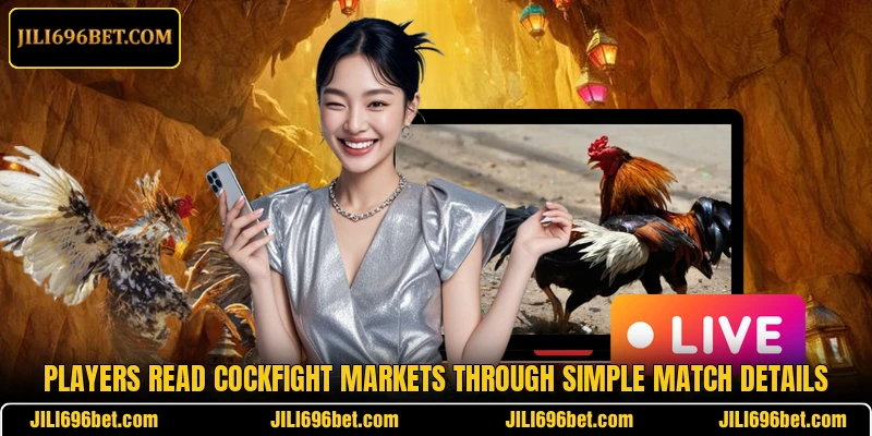 Players read cockfight markets through simple match details