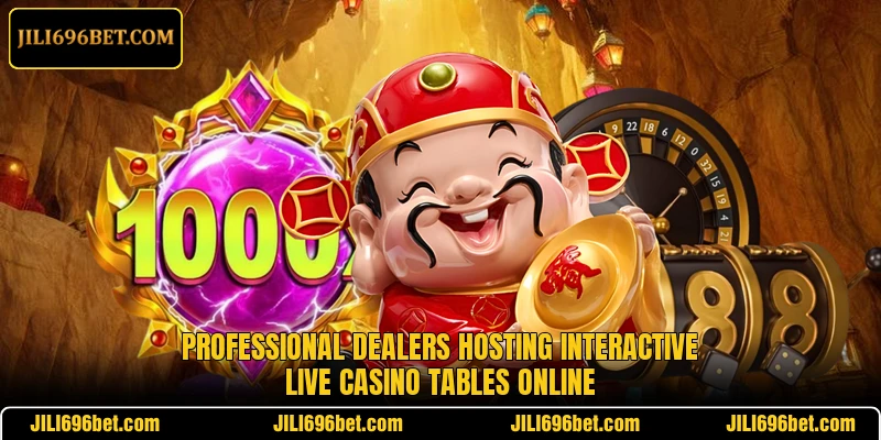Professional dealers hosting interactive live casino tables online
