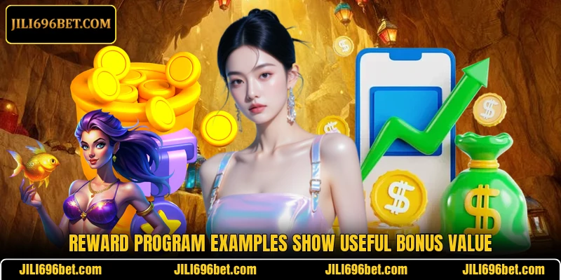 Reward program examples show useful bonus value
