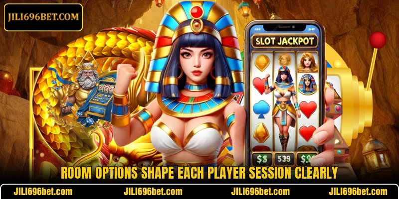Room options shape each player session clearly
