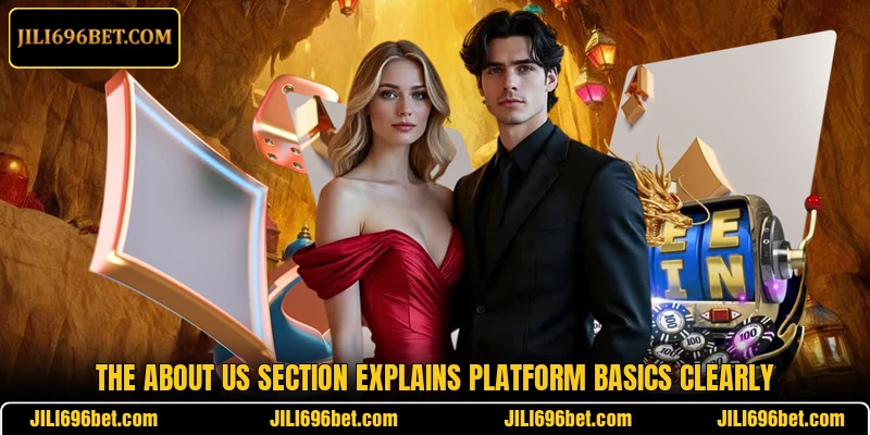 The about us section explains platform basics clearly